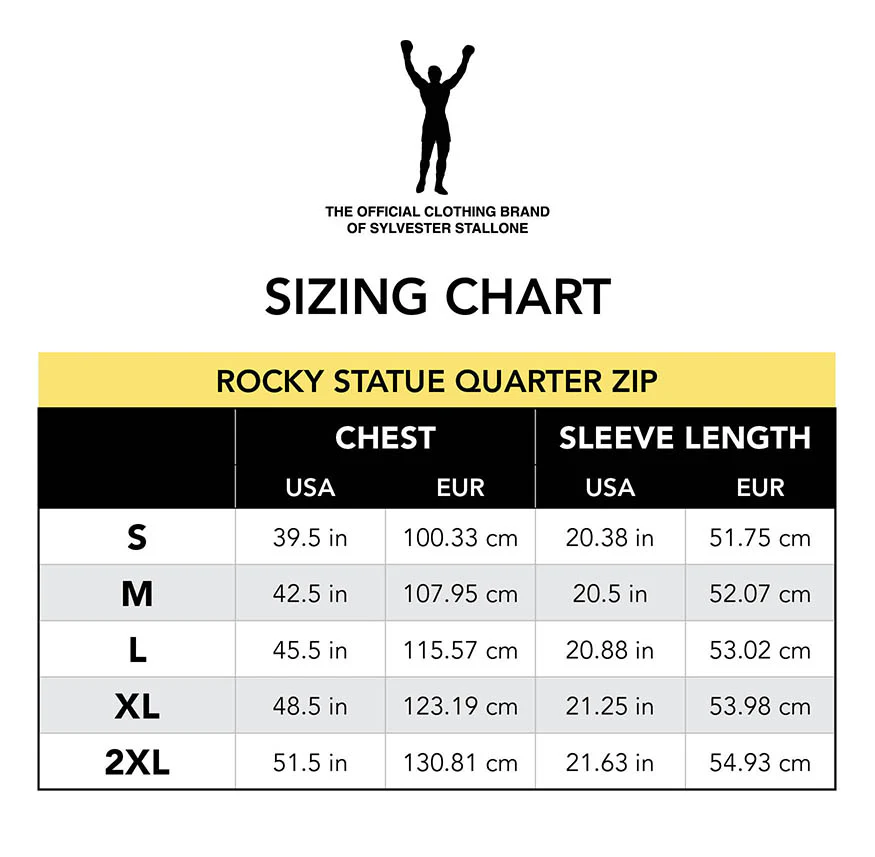 Rocky Statue Navy Quarter Zip Up - Image 3